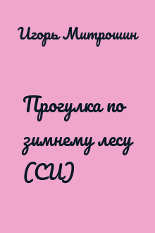 Прогулка по зимнему лесу (СИ)