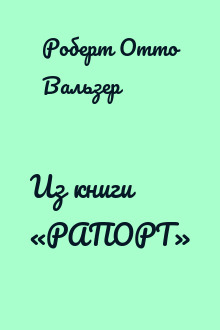 Из книги «РАПОРТ»
