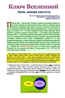 Ось Вселенной. Луна, какова она есть