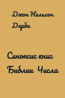 Синопсис книг Библии  Числа