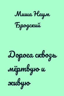 Дорога сквозь мёртвую и живую