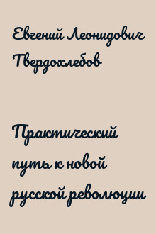Практический путь к новой русской революции