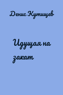 Идущая на закат
