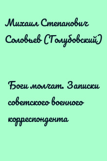Боги молчат. Записки советского военного корреспондента