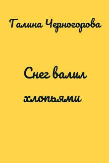 Снег валил хлопьями