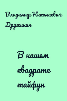 В нашем квадрате тайфун